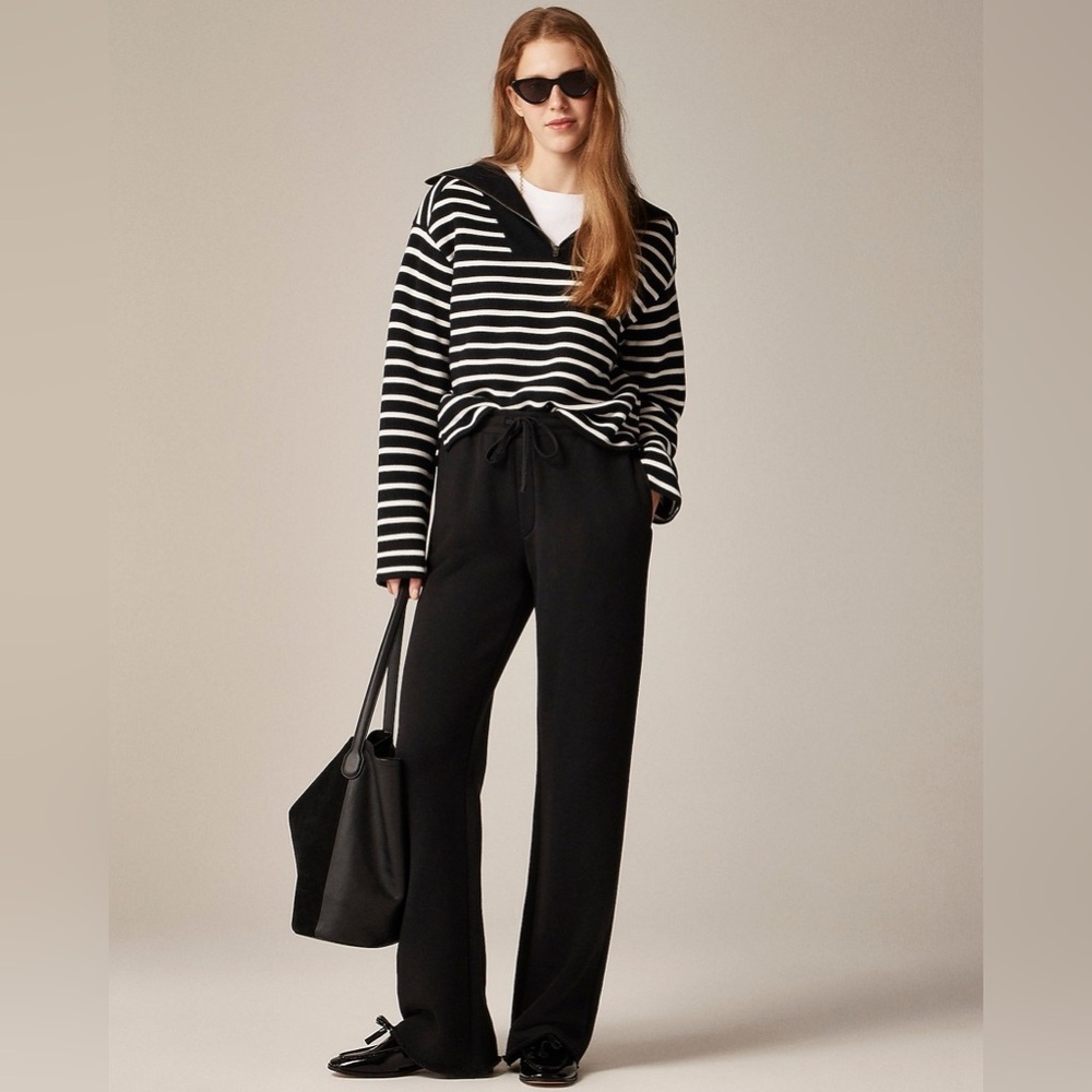 J Crew Heritage terry wide-leg sweatpant CF422